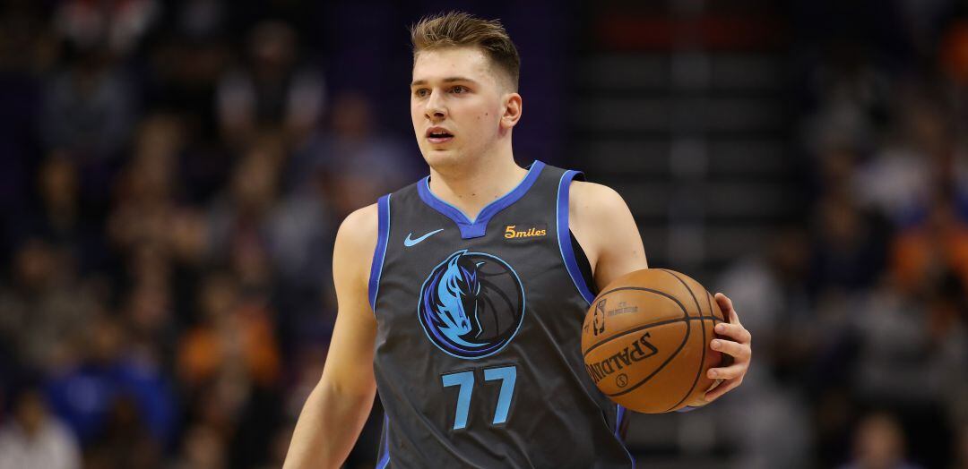 Luka Doncic, durante un partido con los Mavericks