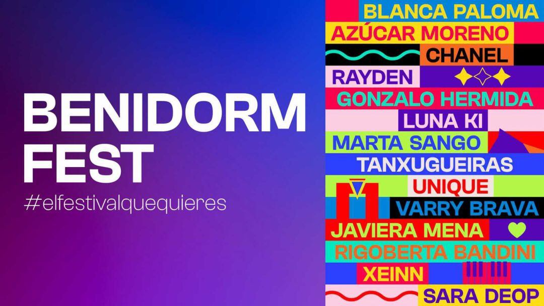 Cartel del Benidorm Fest 