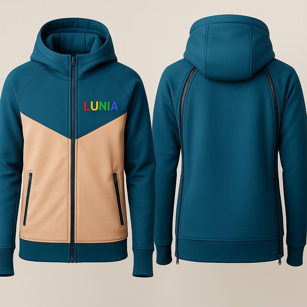 Ejemplo de la ropa diseñada por Los Modistillos en el proyecto IncluStyle premiado por la Fundación ONCE.