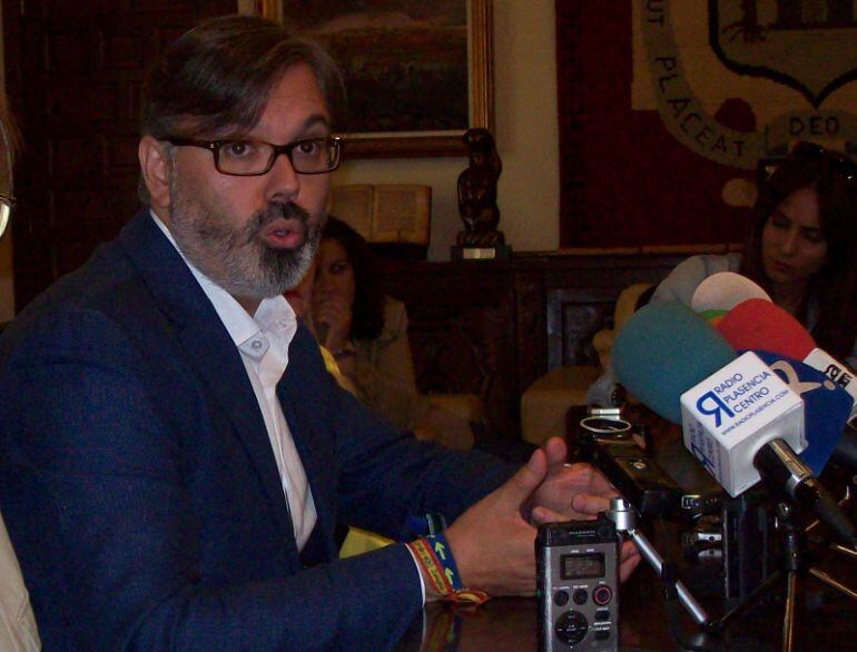 El Alcalde de Plasencia, Fernando Pizarro, en una comparecencia reciente