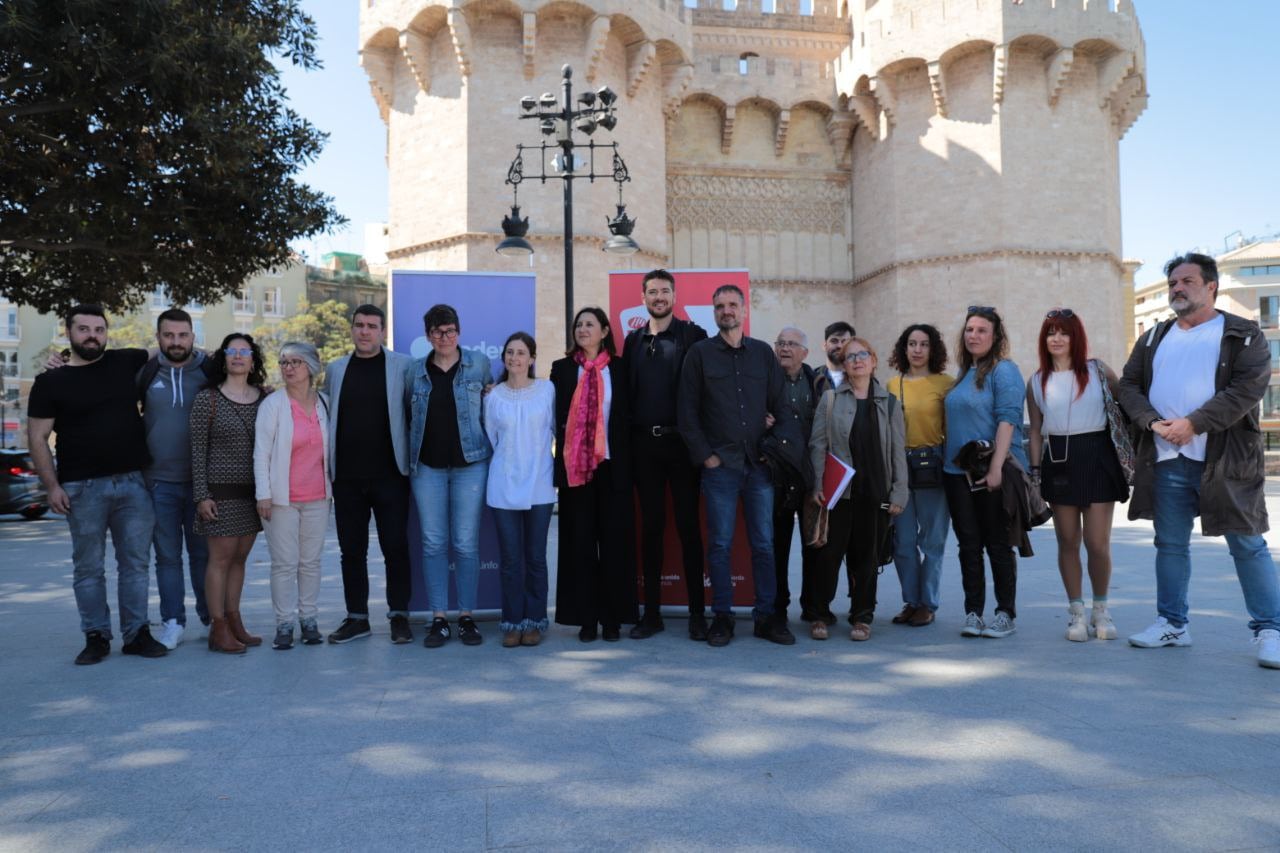 Presentación de la coalición Unides Podem - EU para las elecciones a la alcaldía de València