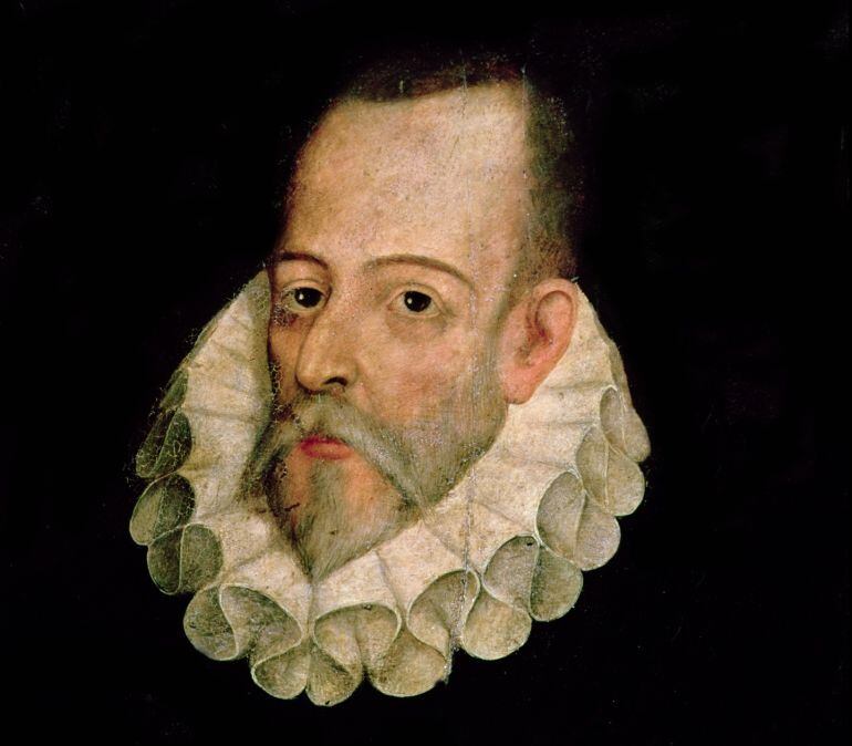 Retrato de Miguel de Cervantes Saavedra atribuído al artista español Juan de Jauregui y Aguilar