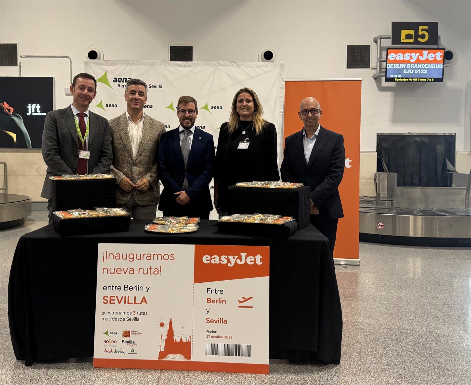 Presentación de nuevas conexiones de easyJet en el Aeropuerto de San Pablo