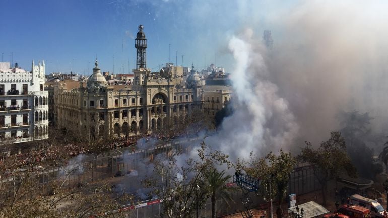 Foto de archivo de mascletá