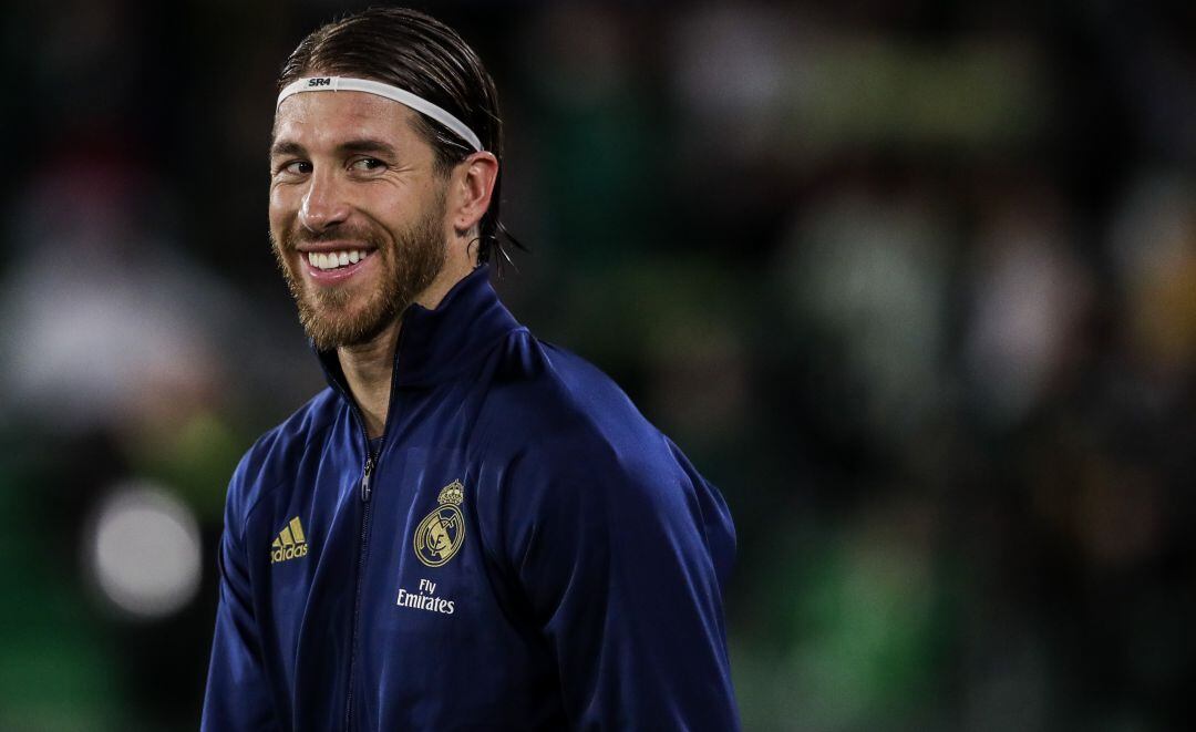 Sergio Ramos, antes del último partido de Liga entre el Betis y el Real Madrid.