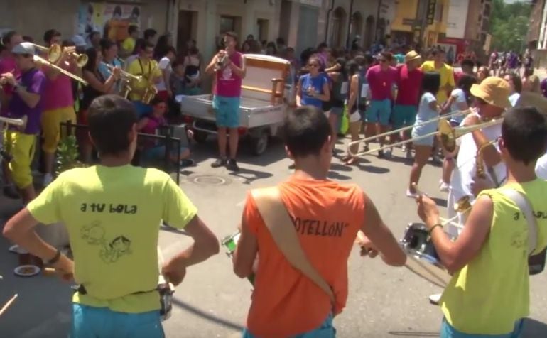 Imagen de una de las concentraciones musicales en el Día de las Peñas de San Esteban. 