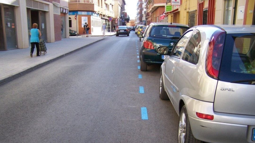 Zona azul en Las Palmas de Gran Canaria.