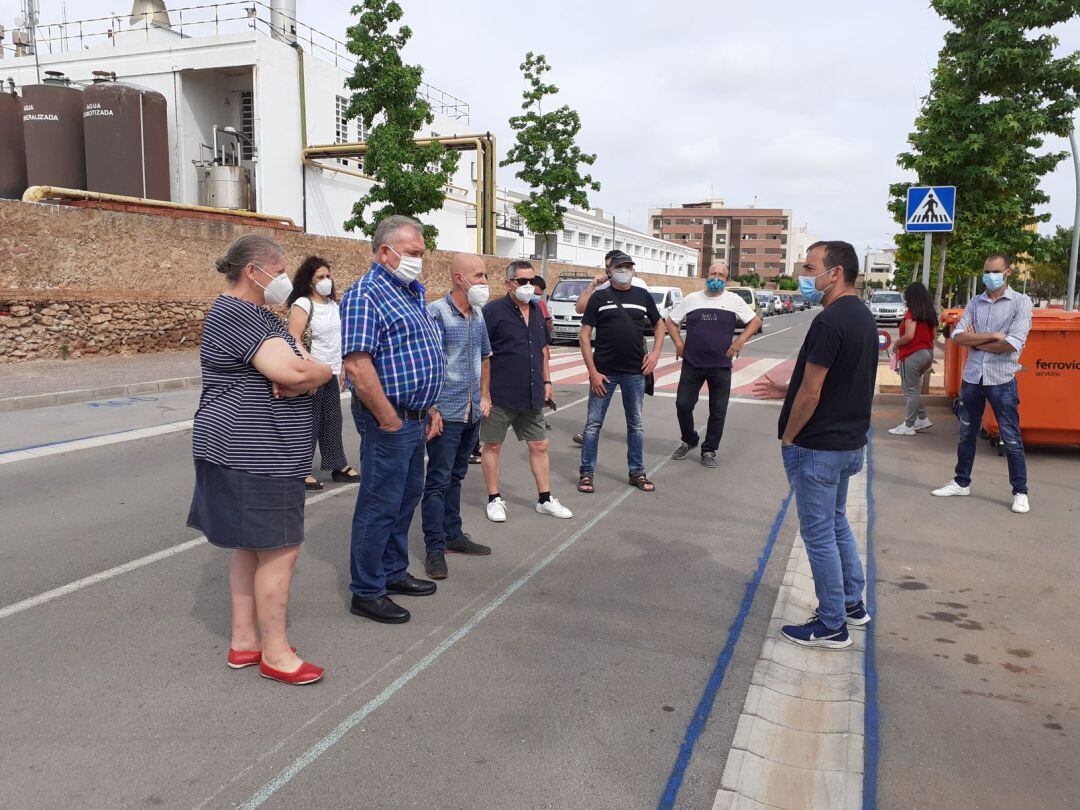 Reunión del concejal de economía, Xus Madrigal, con los comerciantes