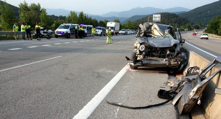 Accidente de un todo terreno el pasado 28 de junio. 