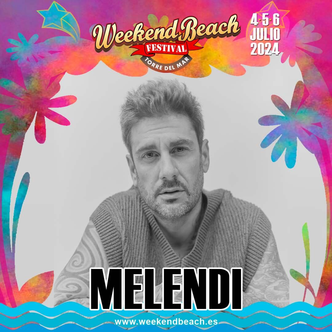 Melendi actuará en el Weekend 2024