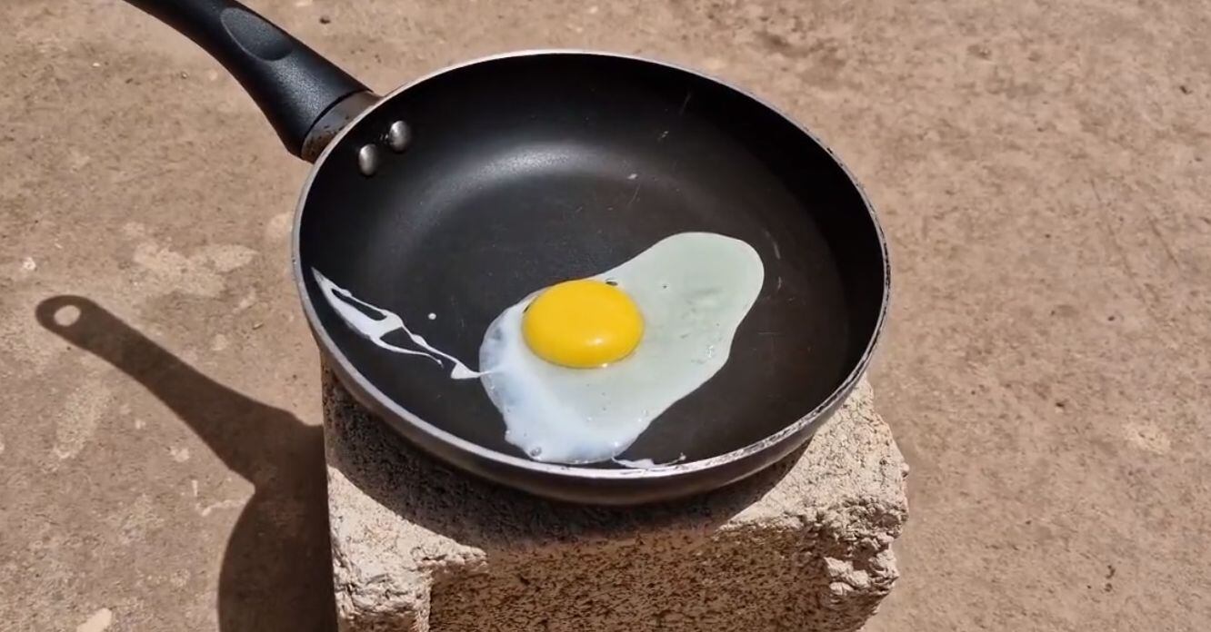 El intenso calor deja la posibilidad de hacer frito solo con el calor