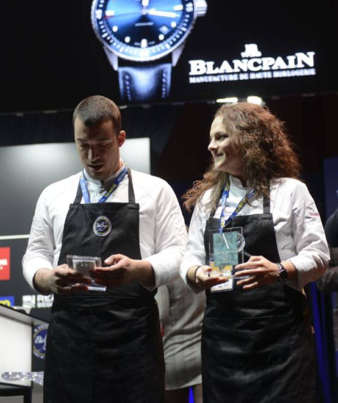 Los chefs Borja Susilla y Clara Puig, del restaurante Tula, en Madrid Fusion 2019.