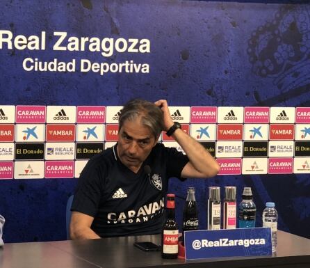 Natxo González, durante su comparecencia en la Ciudad Deportiva