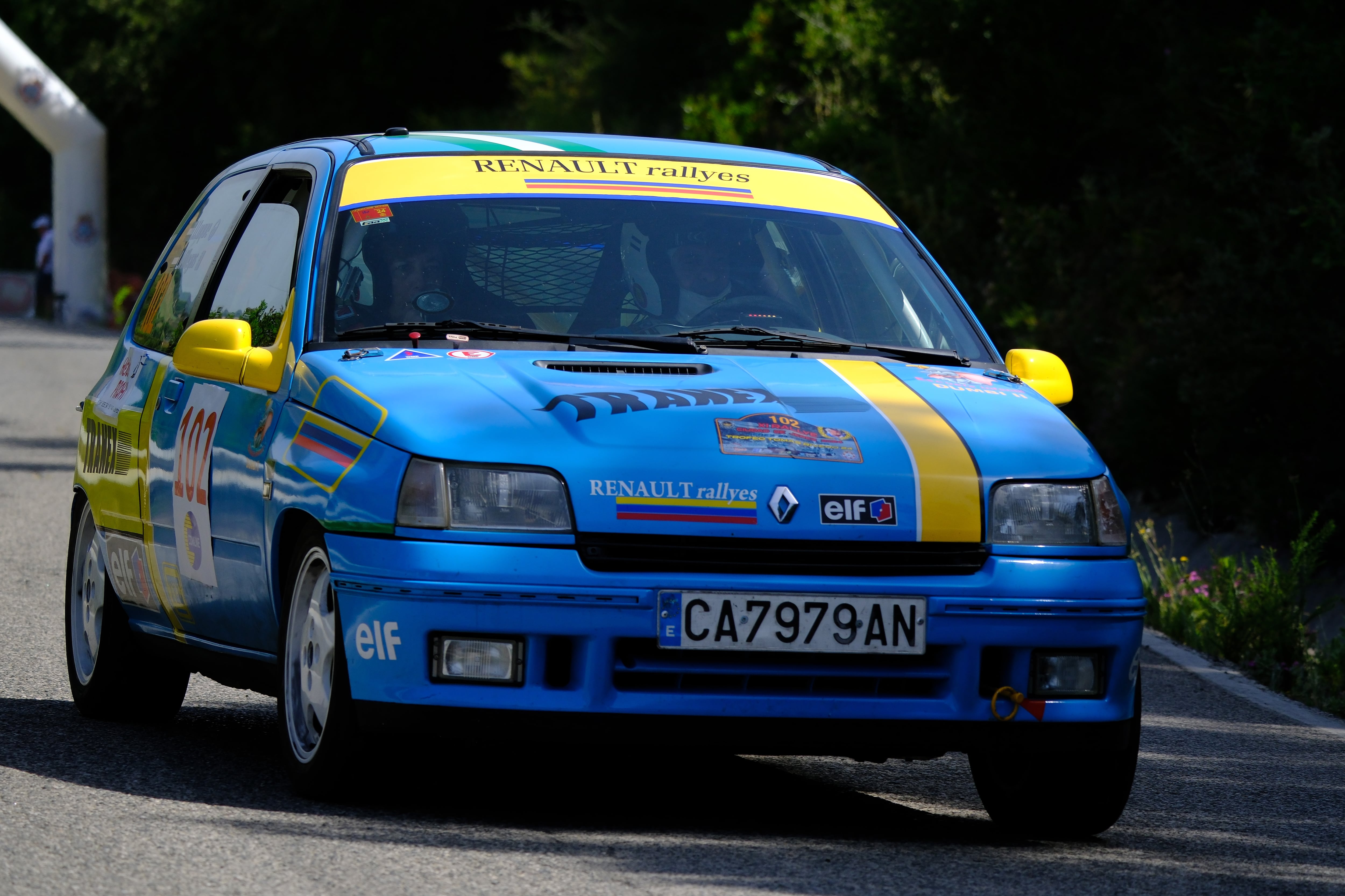 Uno de los vehículos participantes en el Xi Rally Ciudad de Jerez