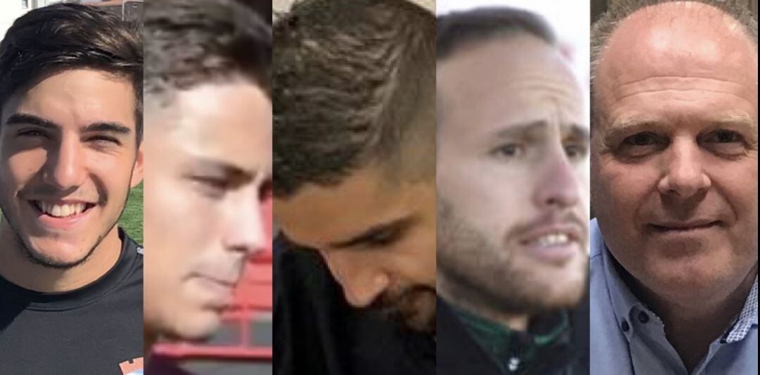 Iván Moreno, Javi Martín, Saeid Barkhordari, Toñin Lozano y Javi Rodríguez