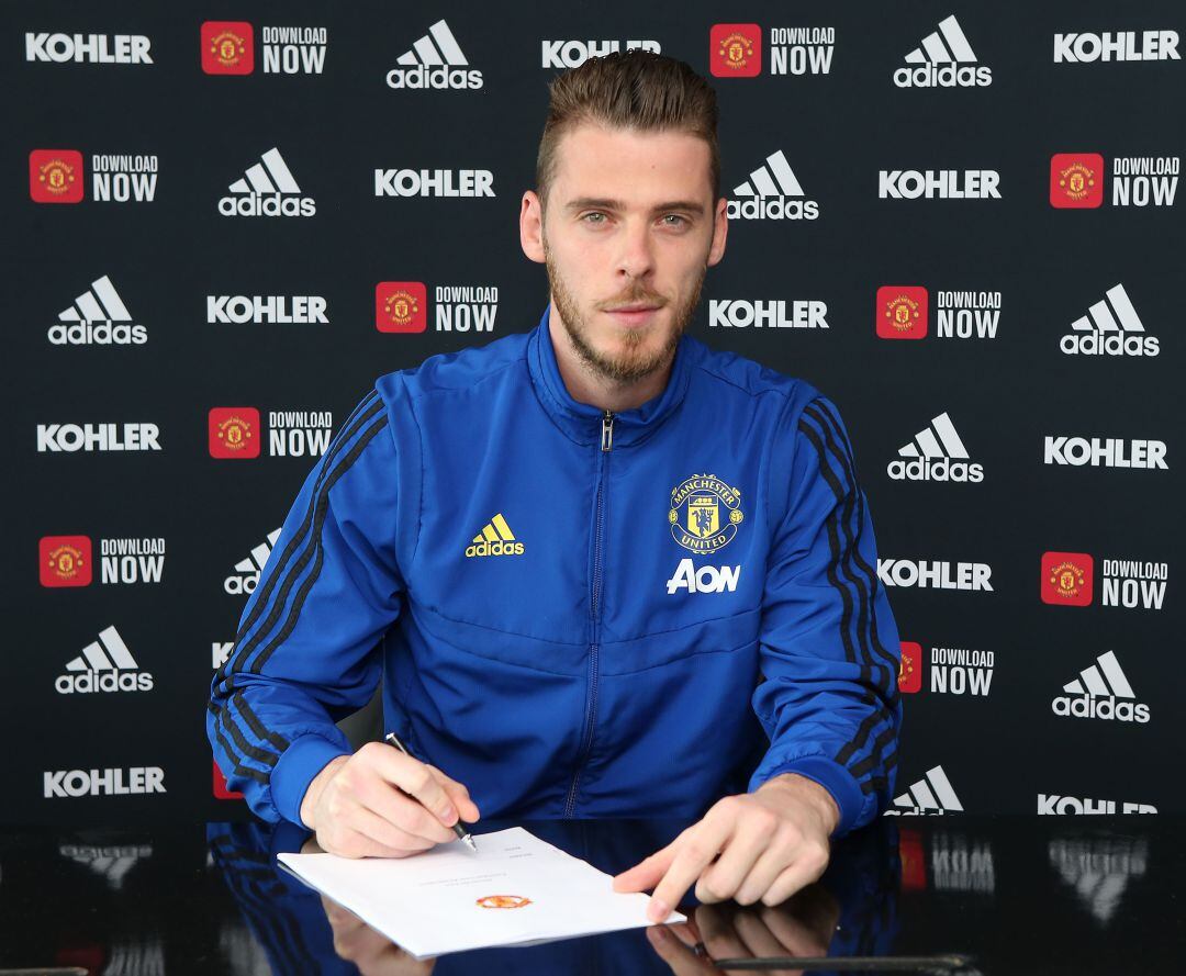 David de Gea firma un nuevo contrato con el Manchester United