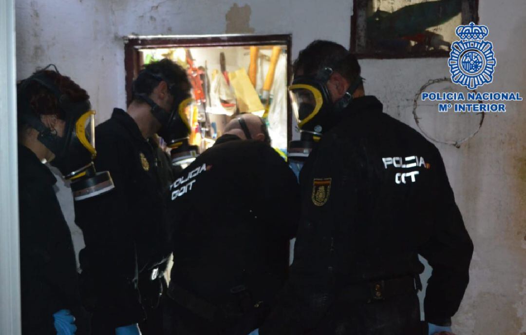 Imagen del operativo policial