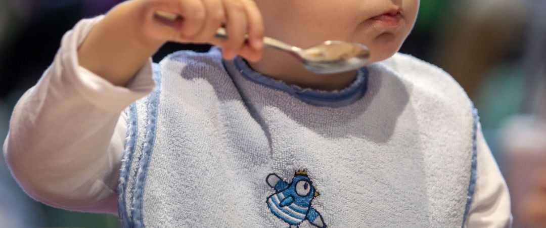 Un niño un escuela infantil de Galicia