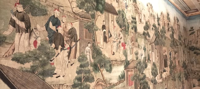 Pinturas que se han restaurado en el histórico Palacio almagreño