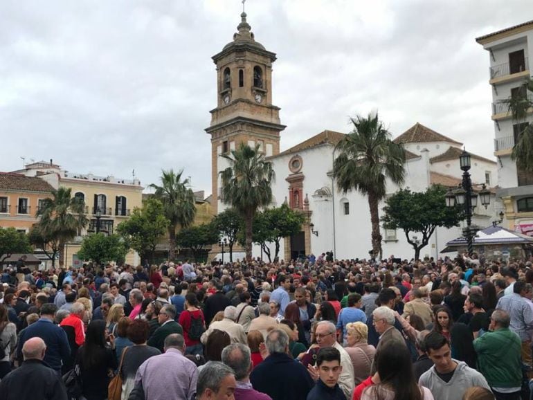 Concentración en repulsa al narcotráfico en la Plaza Alta de Algeciras.