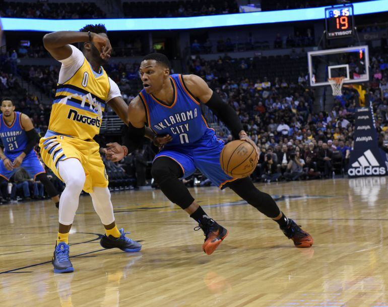 Russell Westbrook durante el pasado partido ante Denver.