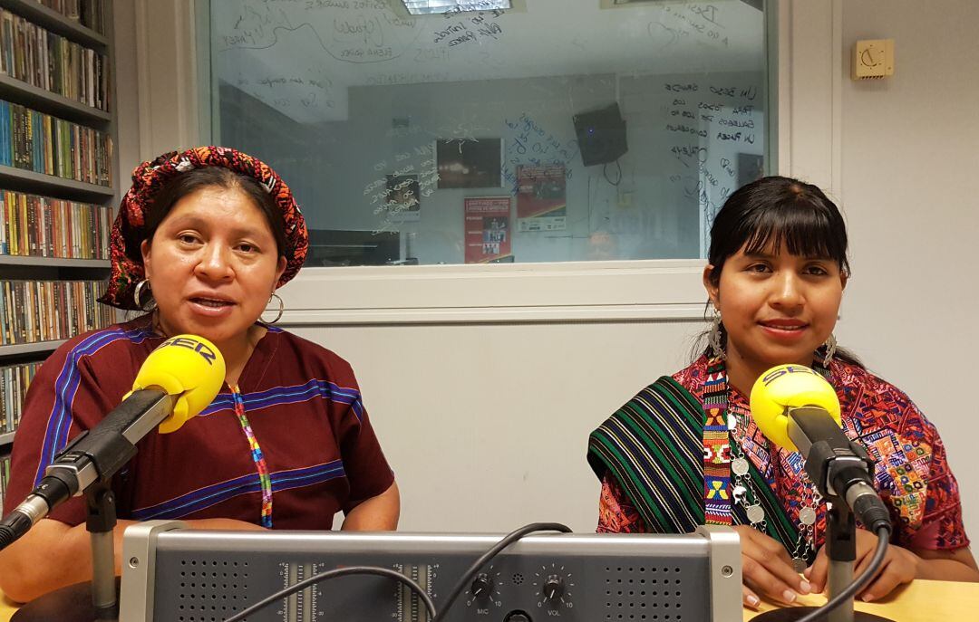 Juventina López y Ita Xocol, activistas guatemaltecas