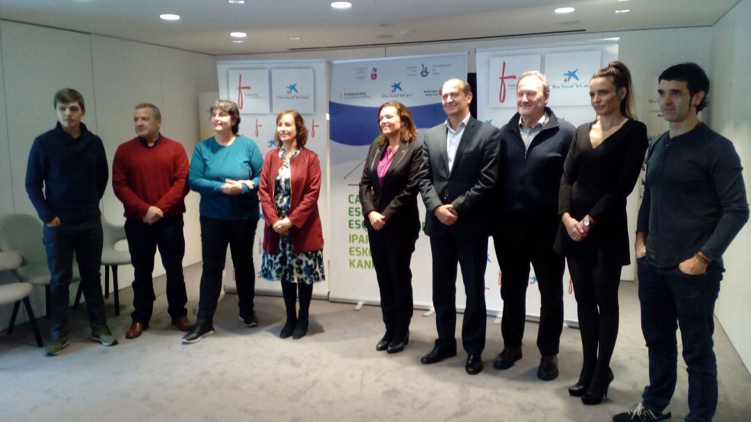 Asistentes a la presentación de la campaña de esquí de fondo