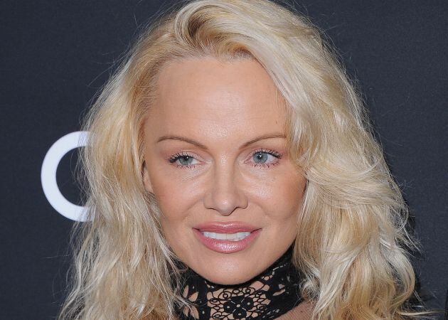 Pamela Anderson, en el evento benéfico por Haití.