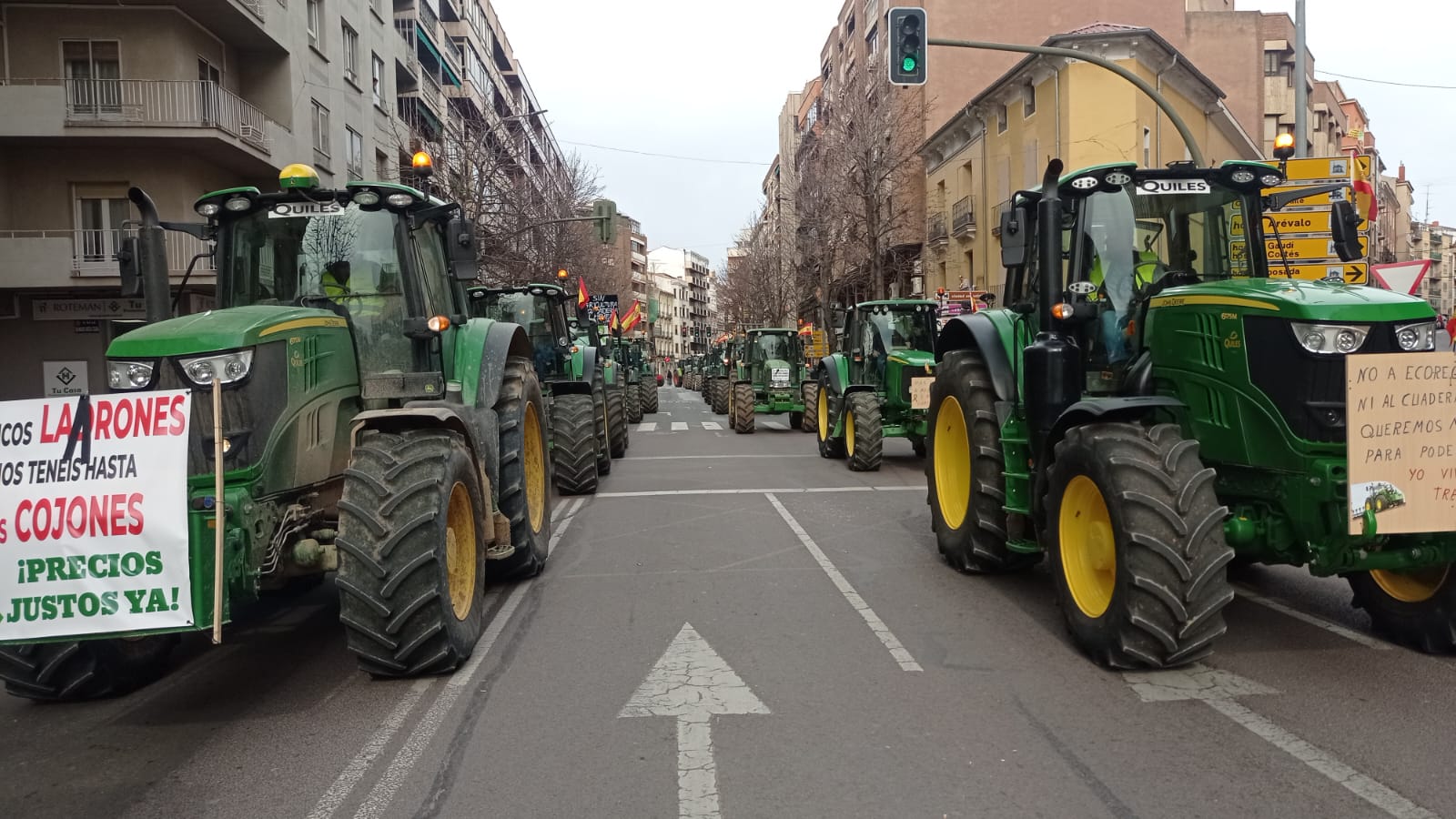 Los agricultores se manifiestan en Cuenca