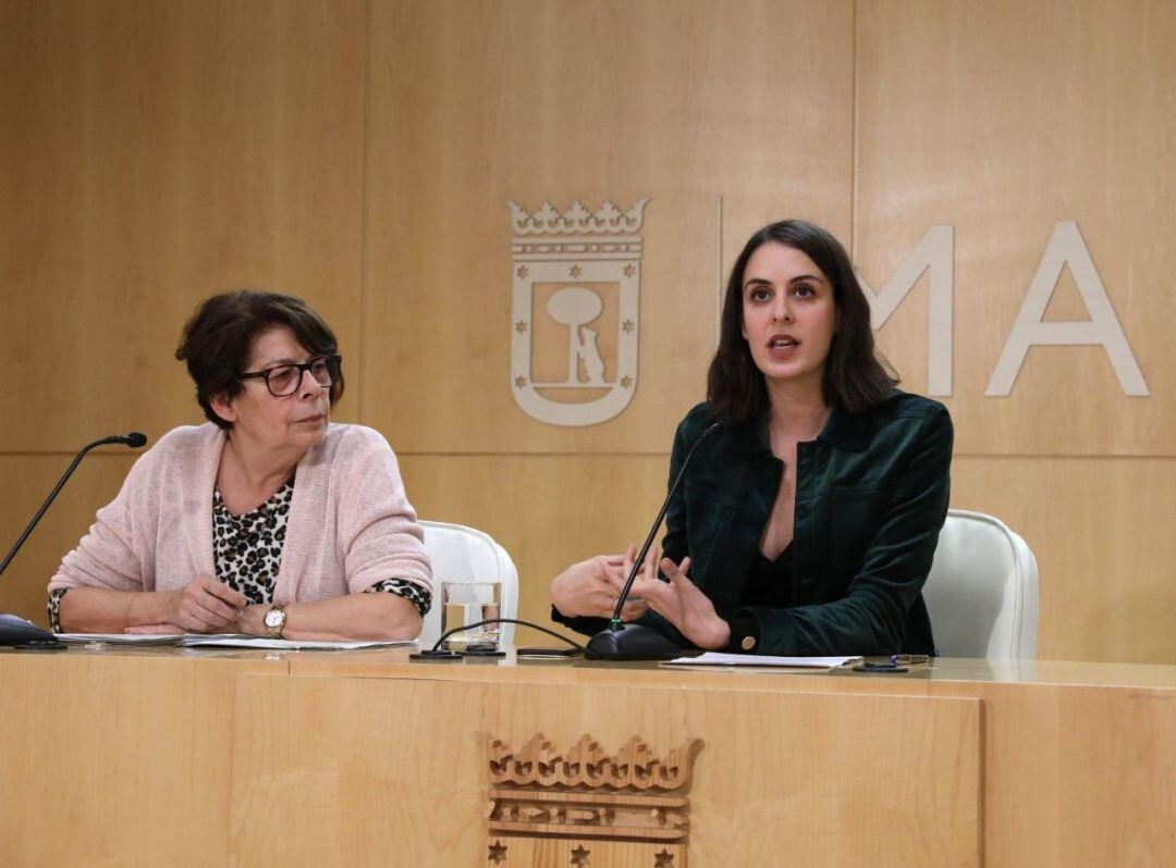 Las concejales de Madrid Rita Maestre e Inés Sabanés 