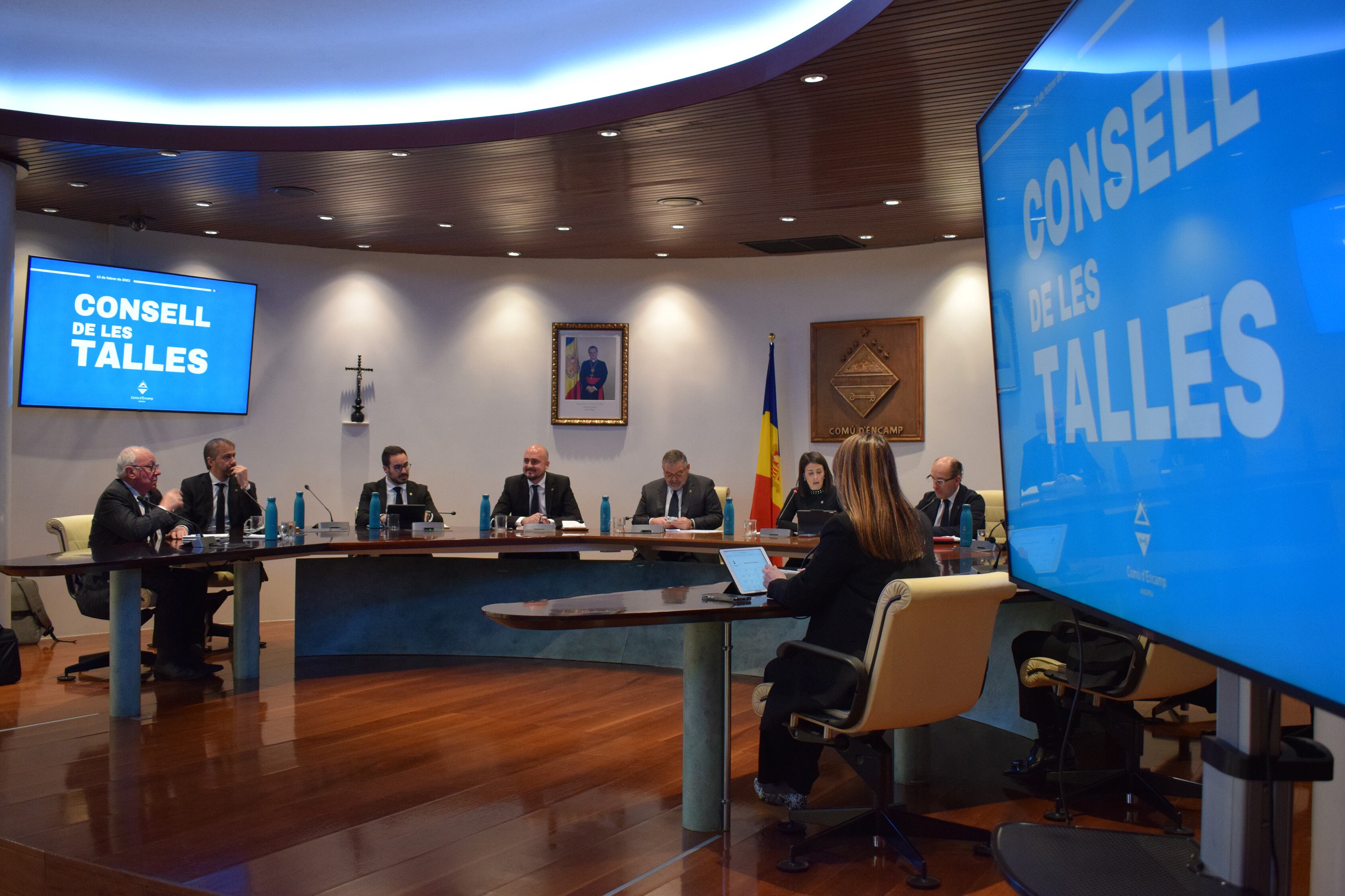 La sessió de consell de comú d'Encamp d'aquest dilluns a la tarda.