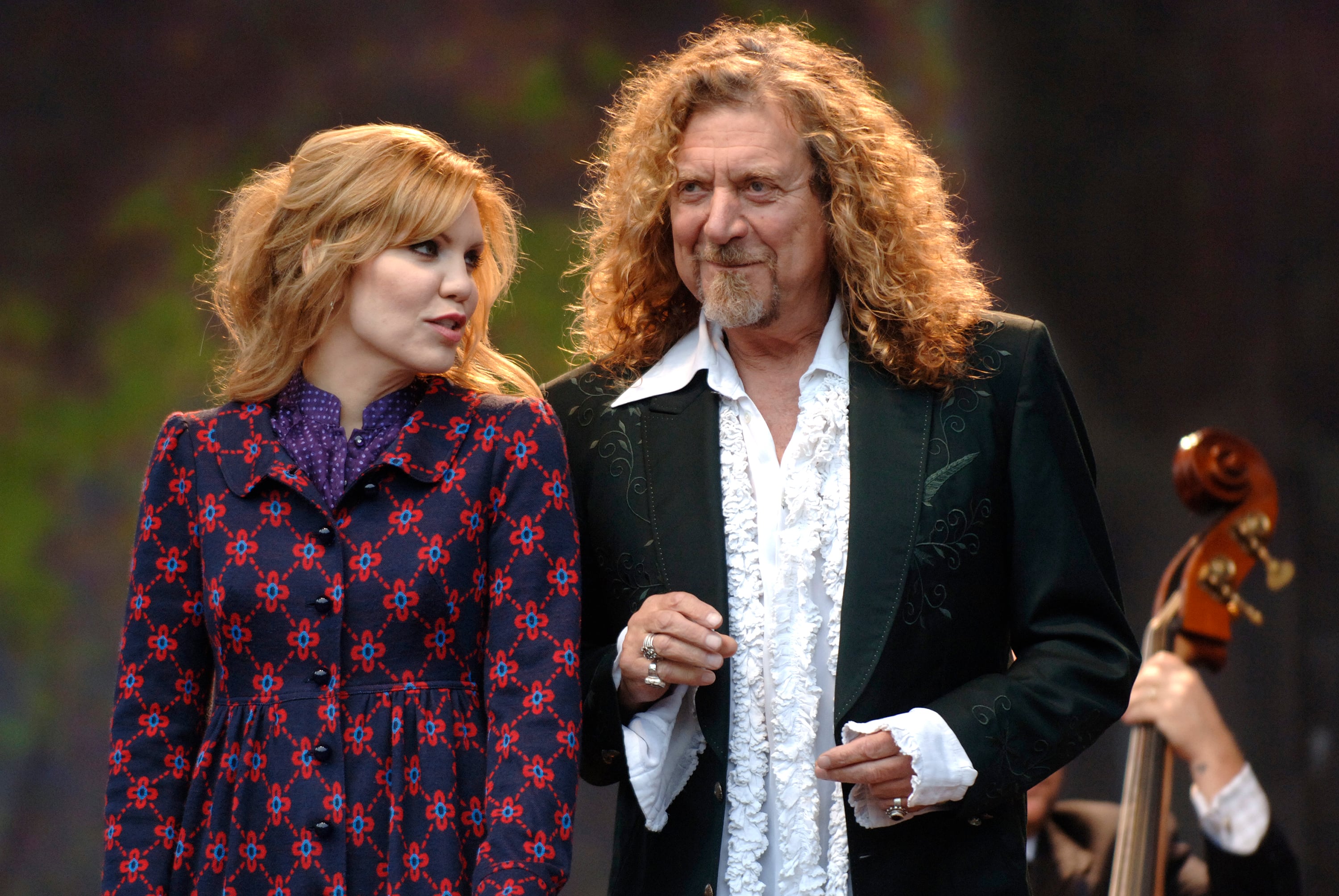 Alison Krauss y Robert Plant en un festival en San Francisco en 2008