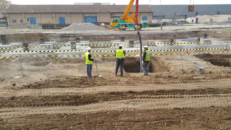 Foto de archivo de las obras de adecuación de la estación de Granada a la alta velocidad