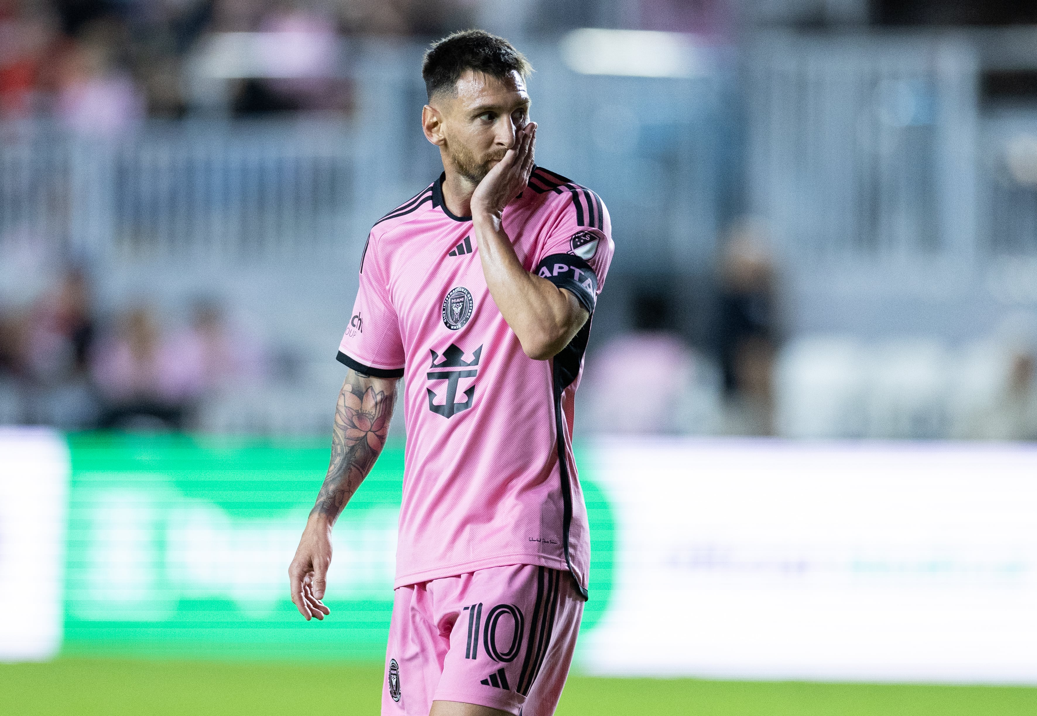 Leo Messi, durante un partido con el Inter Miami