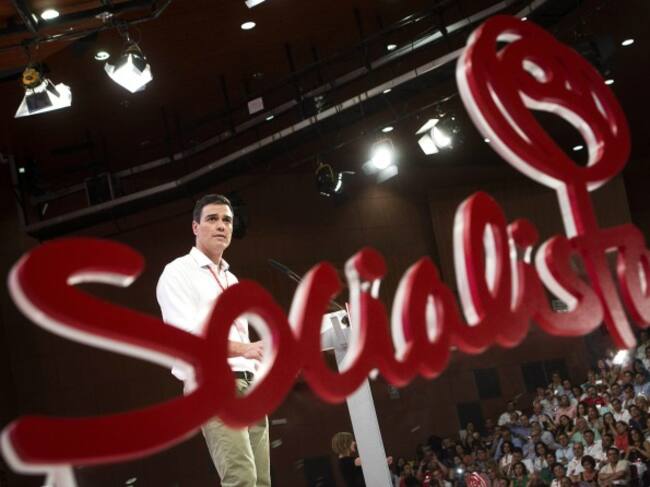 Pedro Sánchez en el congreso del PSOE.