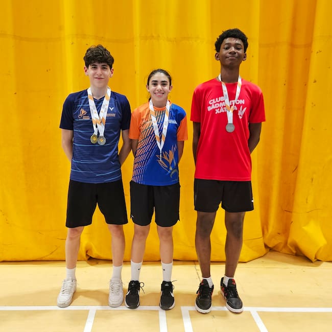 Más medallas para el Club Bàdminton Xàtiva (Foto: CBX)