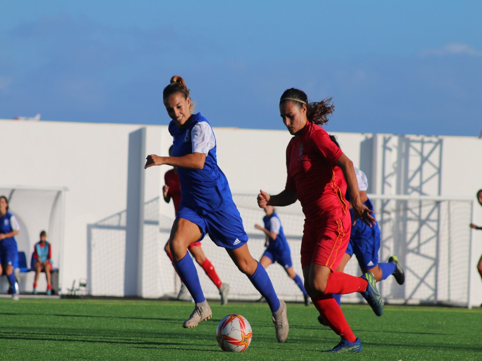 Uno de los partidos disputados en Lanzarote.