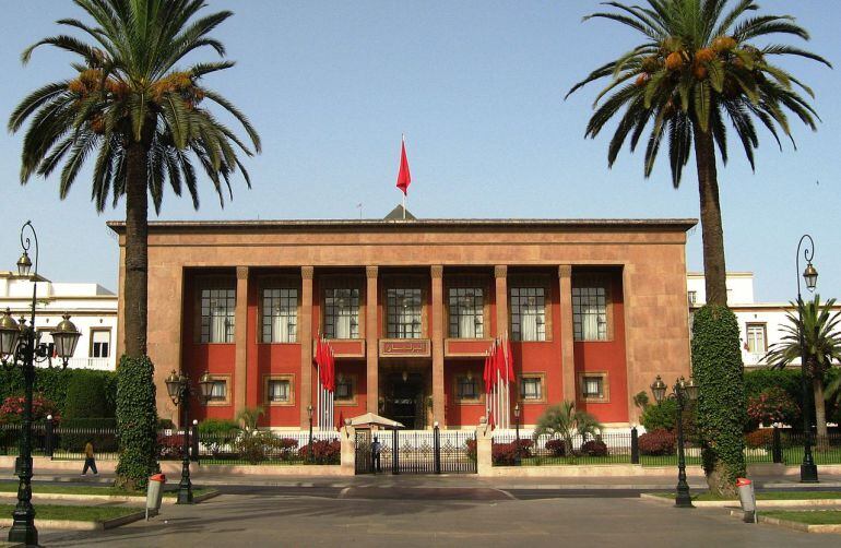 Edificio del Parlamento marroquí en Rabat