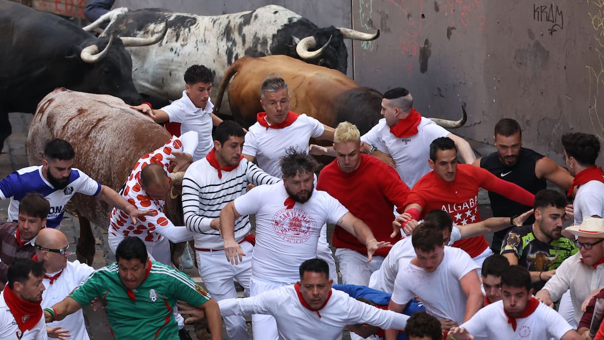 Segundo encierro Sanfermines 2024: Cebada Gago