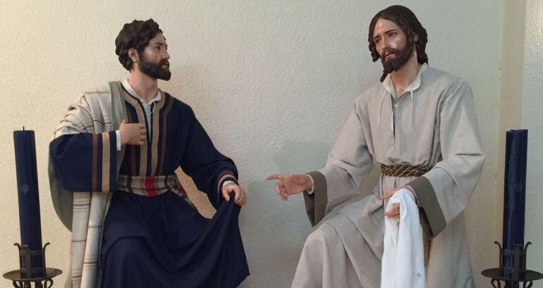 Imagenes de la hermandad del Lavatorio de Jaén que celebran, este fin de semana, diversos cultos