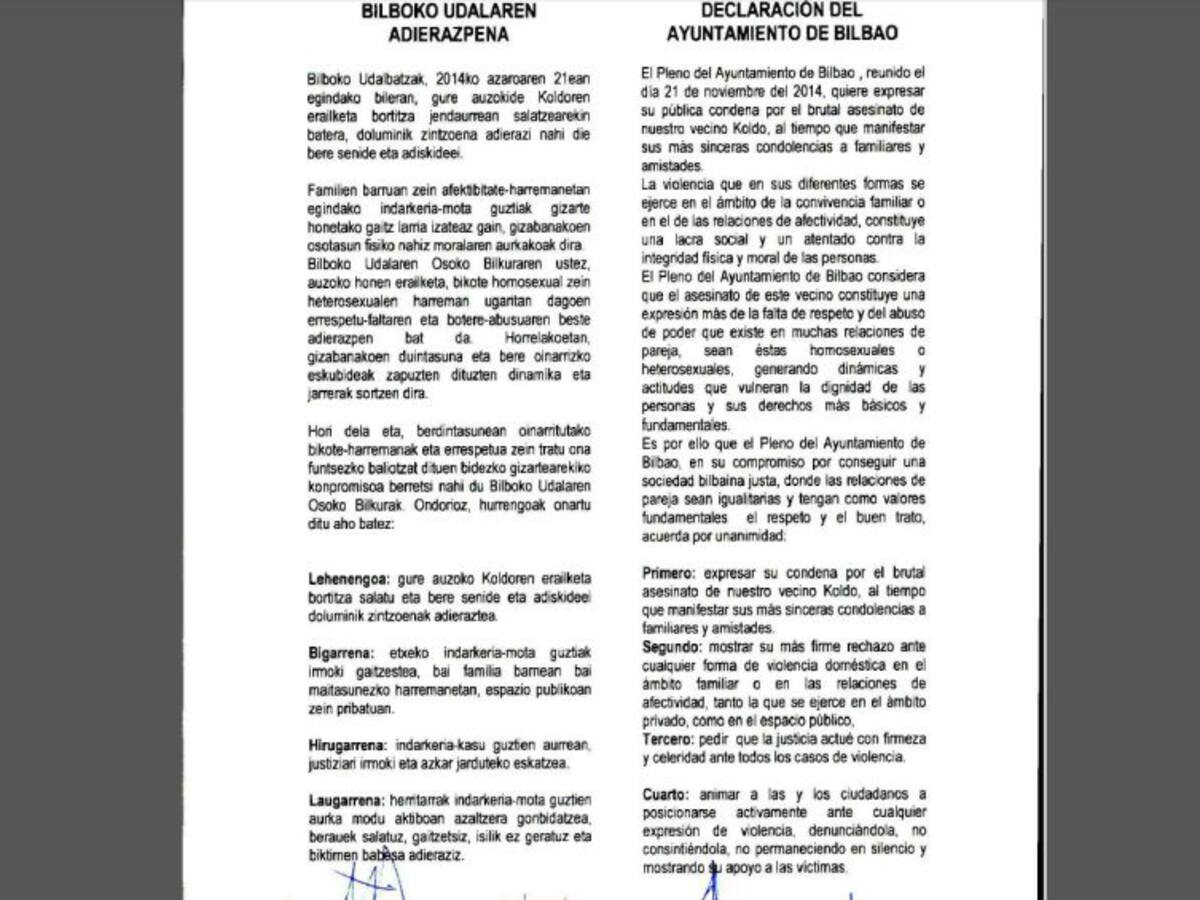 Declaracion institucional