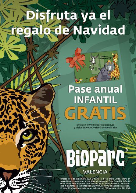 Pase anual infantil gratis