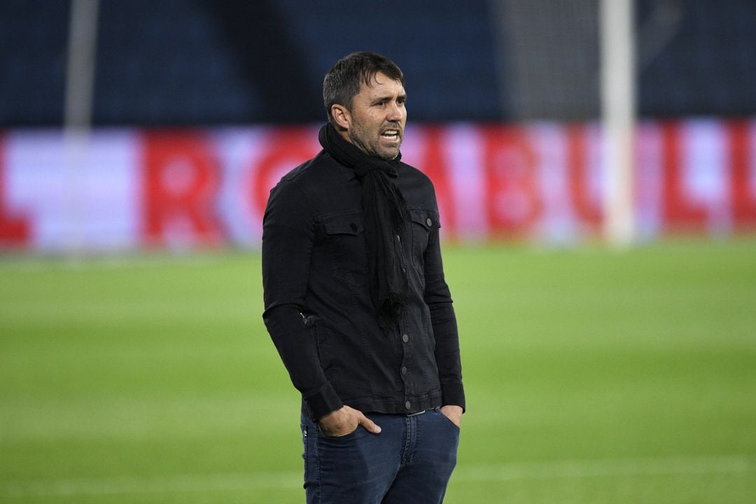 Eduardo Coudet en Balaídos en el partido ante Granada