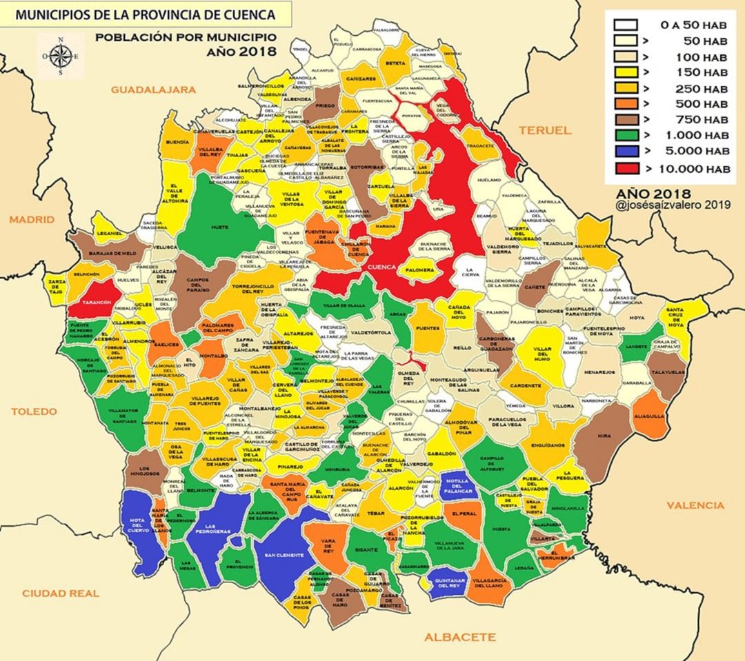 Mapa elaborado por José Saiz.