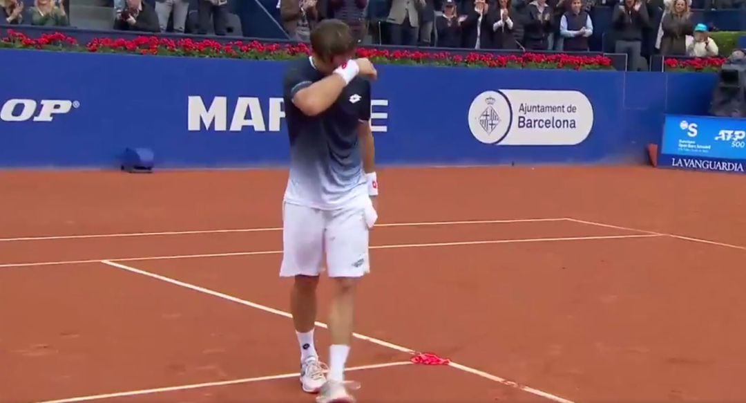 David Ferrer, al término de su partido ante Rafa Nadal.