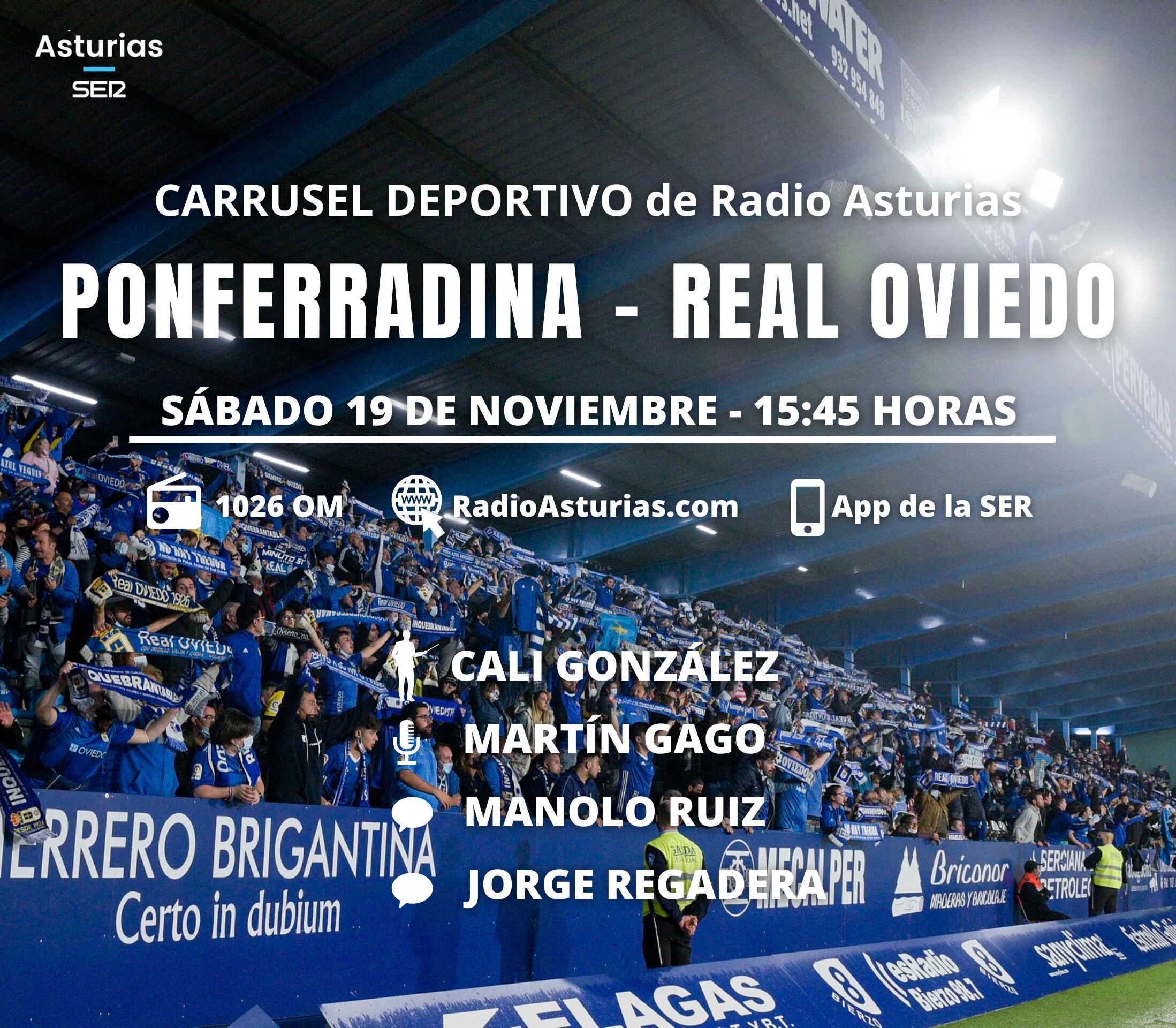 Ponferradina - Real Oviedo en Radio Asturias