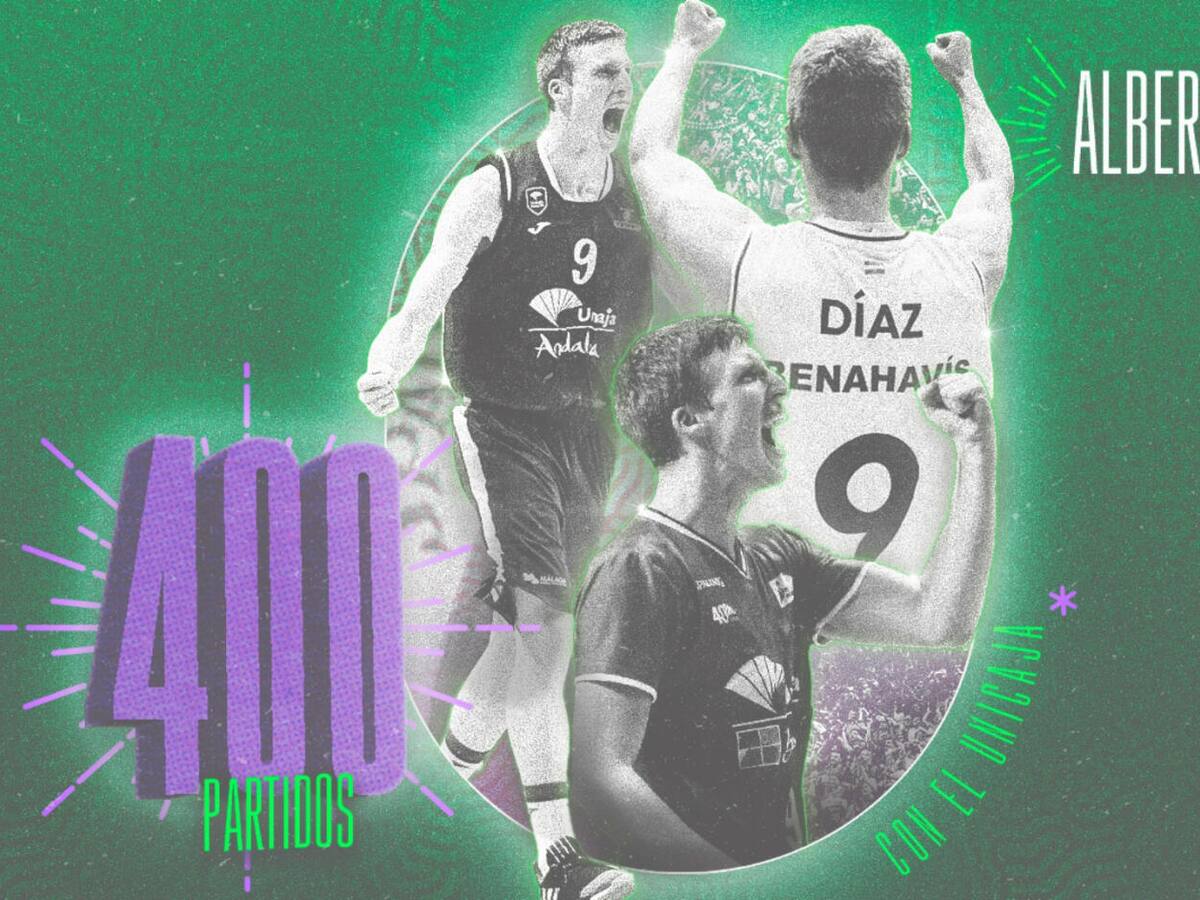 Alberto Díaz cumplió 400 partidos con el Unicaja y así lo ven sus compañeros