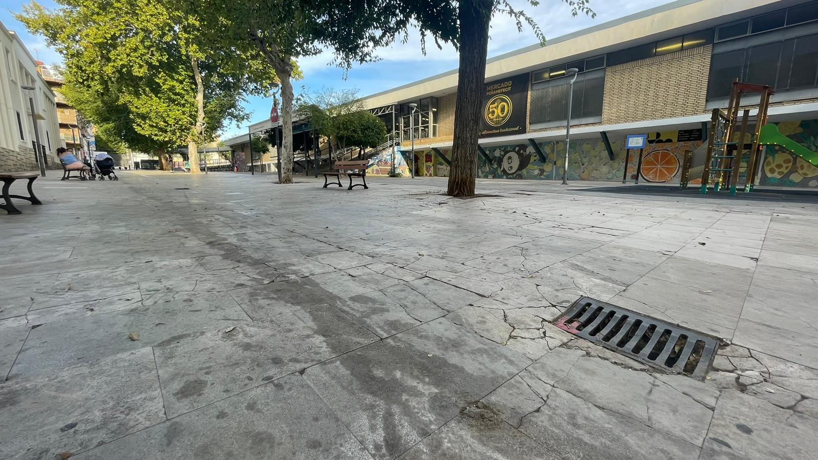 Plaza Peñamefecit esta mañana