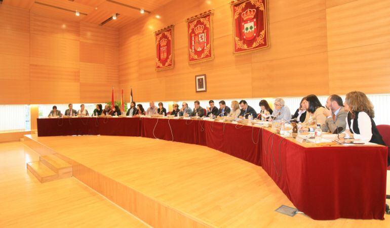 Imagen del pleno en el que se presentaron las cuentas