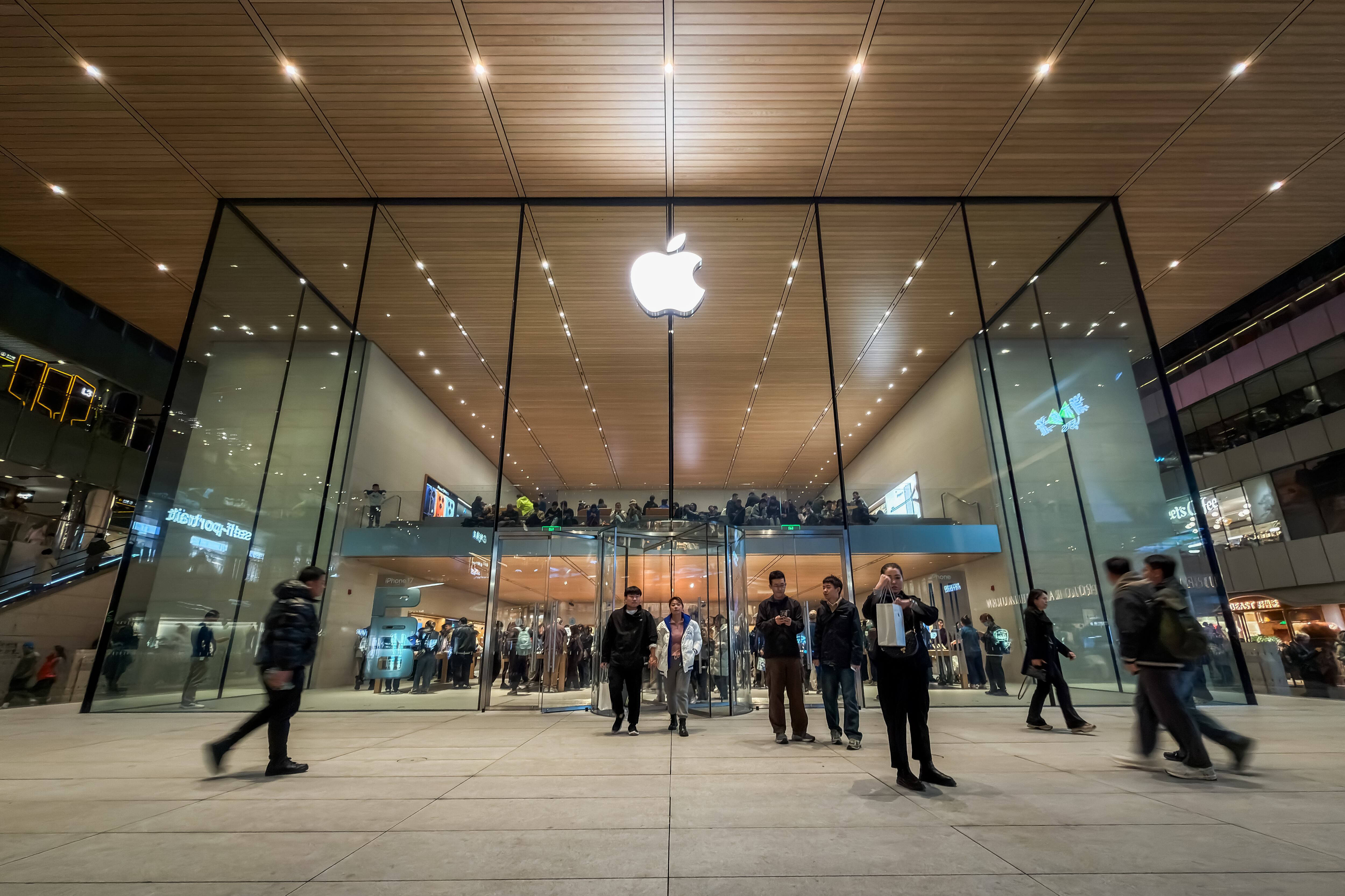 Una tienda de Apple en Pekín.